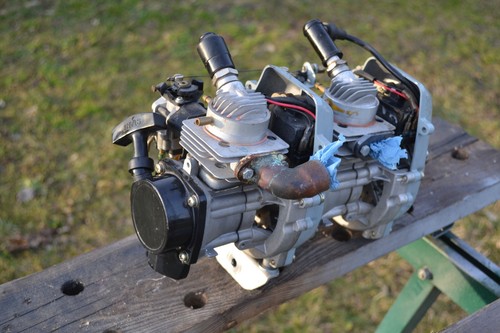 Zweizylinder zweitakt motor - zweitakt,